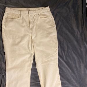 Boot cut jeans - cream colored (NEVER worn)